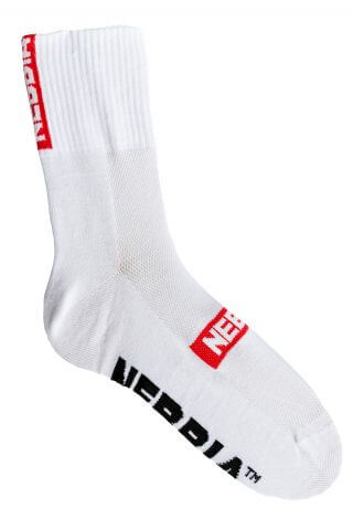NEBBIA Extra Mile Crew 103 ponožky (čierne, biele) Farba: Biela, veľkosť: 35-38