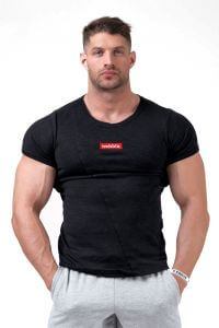 NEBBIA Red Label Muscle Back T-shirt 172 (Orange, Black) Farba: Black, Veľkosť: M