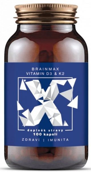 BrainMax Vitamin D3 & K2, 100 kapsúl