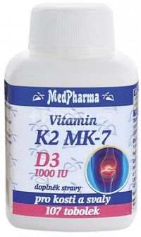 Vitamin K2 MK-7 + D3 1000 IU 107 tabliet