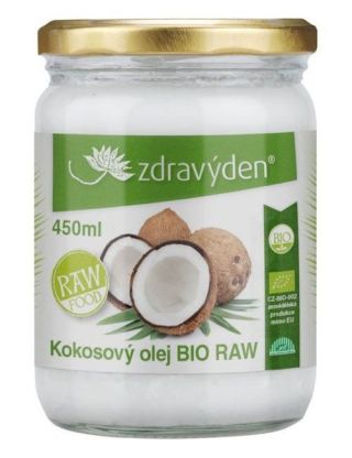 Zdravý den Olej kokosový Bio Raw 450ml