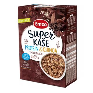 Emco Super kaše Protein a quinoa s čokoládou 3 x 55 g